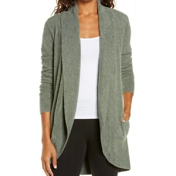 BAREFOOT DREAMS Cozychic Lite Circle Cardigan Sweater - Picture 1 of 8